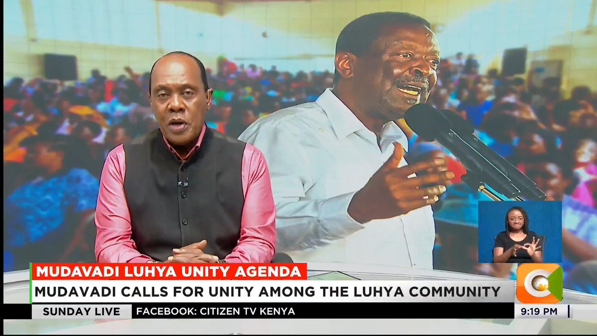 Mudavadi Luhya Unity Agenda: Mudavadi calls for unity among the Luhya community Mudavadi: Unity could position community for 2032 presidency Mudavadi reaffirms support for Ruto’s re-election bid #CitizenSundayLive
