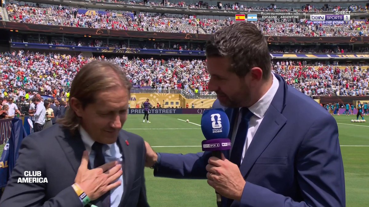 🏆🌎 #ClubAmerica 🎙️ Michel Salgado est à notre micro avant cette finale de la Coupe du Monde ! 🇪🇸 #beINFWC2026