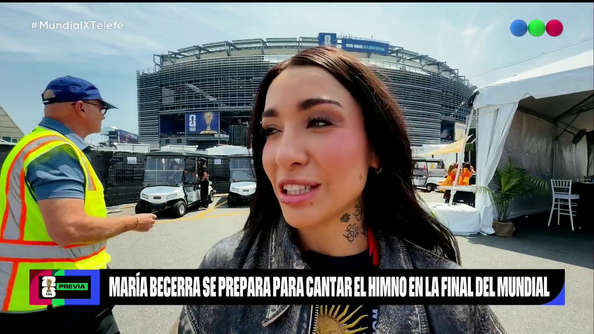 Las palabras de María Becerra antes de interpretar el Himno Nacional Argentino en la final de la Copa Mundial de la FIFA 2026.