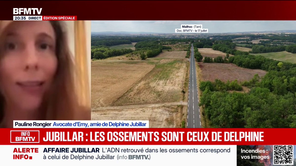 "Ce n'est pas parce que Cédric Jubillar a dit la vérité sur le lieu où il a mis le corps de Delphine qu'il va dire la vérité sur le reste", estime Pauline Rongier, avocate d'une amie de Delphine Jubillar