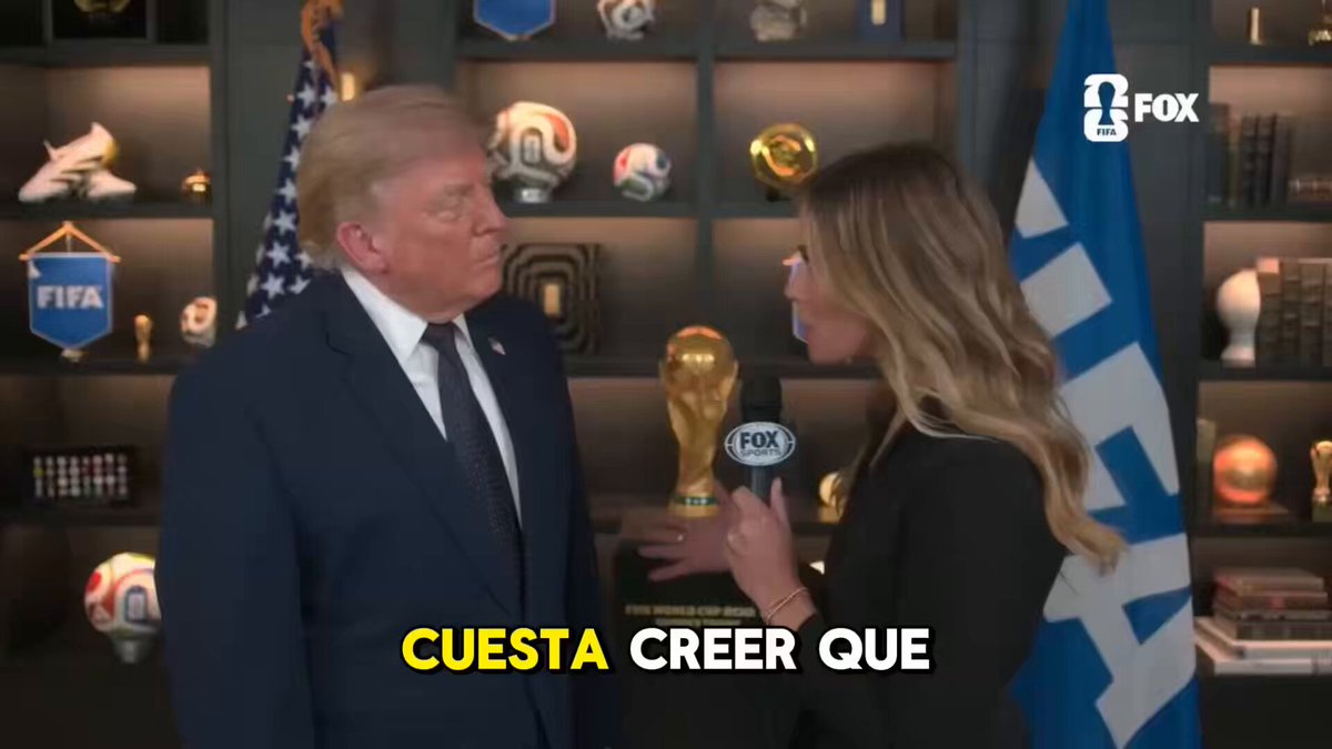 🚨🇺🇸| El presidente Trump sobre la Copa del Mundo en EE.UU.: “Mi primera reunión con Gianni [Infantino]... Él tenía esta idea y yo dije, 'Eso es una locura. No somos un país de fútbol' …y resulta que sí somos un país de fútbol.»