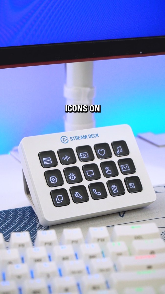 Stream Deck Pro Tip: Add transparent icons to your Stream Deck keys and show off a customized background that perfectly fits your setup. 😌
