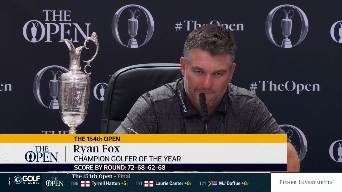 Ryan Fox anticipates his Open Championship win sparking golf in New Zealand, continuing the recent major success from Lydia Ko 🇳🇿🙌