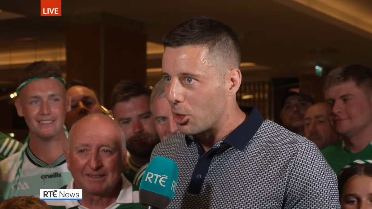 'To win six All-Irelands... it's dreams come true' Dan Morrissey chats to Marty Morrissey as Liam MacCarthy arrives at the Limerick team hotel. More from the banquet on #TheSundayGame. RTÉ One from 9.30pm