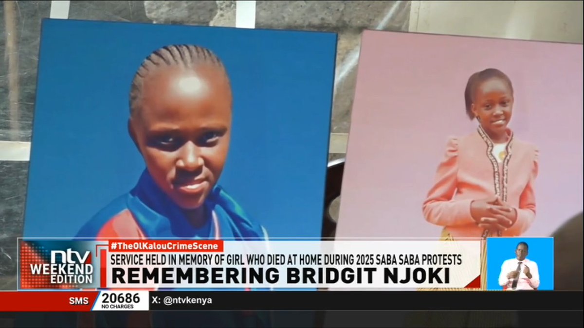 Remembering Bridgit Njoki: One year after a 12-year-old Bridgit Njoki Wainaina was shot to death inside their own home during the 2025 Saba Saba protests, Her family continues to ask who is responsible and who will be held accountable. #NTVWeekendEdition Michelle Ngele-Odhiambo
