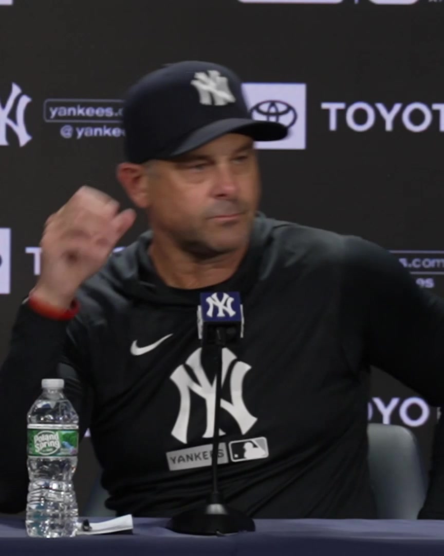 "Probably a little more swing-and-miss in there. I feel like a lot of the balls he's getting in the air, it's like, 'oooh, just missed.'" Aaron Boone talks about what he's seeing from Cody Bellinger at the plate right now: