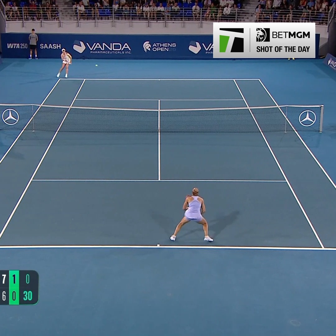 Maria Sakkari didn't get the W today, but this was an epic play 🤯 #athensopen | BetMGM 🦁