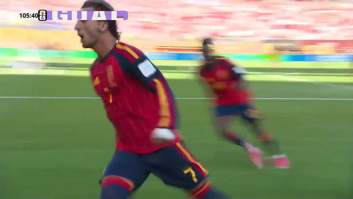 Ferran Torres goal to win the World Cup for Spain