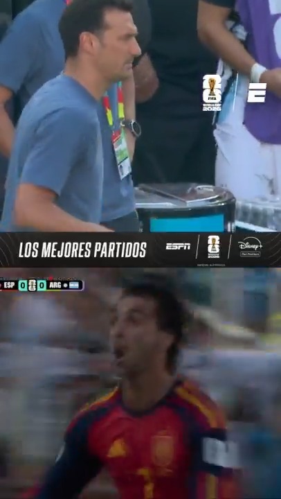 Directo a sentarse al banco: la reacción de Scaloni al gol de Ferrán Torres para el 1-0 de España en la final. ⚽ #ESPNMundial 📺 Mirá los mejores partidos de la #FIFAWorldCup por ESPN, en el Plan Premium de #DisneyPlus