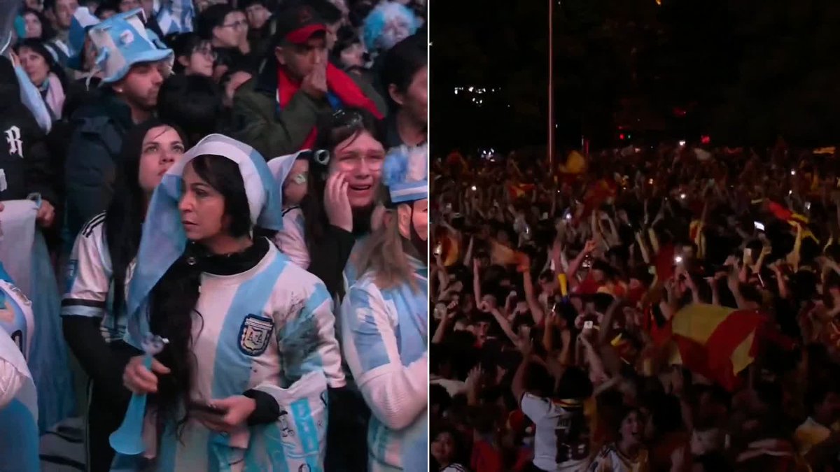 Spain fans celebrate winning the 2026 FIFA World Cup 🇪🇸 🏆