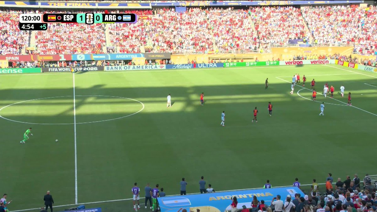 THE FINAL WHISTLE GOES AND SPAIN ARE THE 2026 WORLD CUP CHAMPIONS! 🏆 #FIFAWorldCup