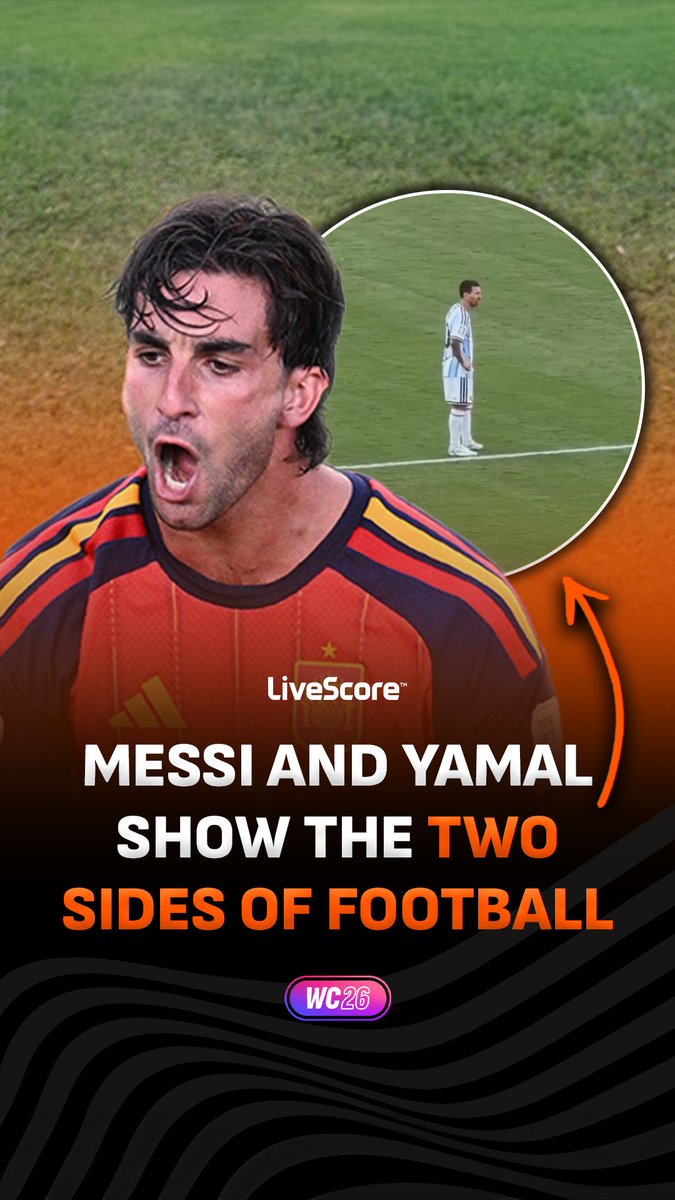 Whilst Yamal and Williams celebrated together, Messi looked emotionless 🥺