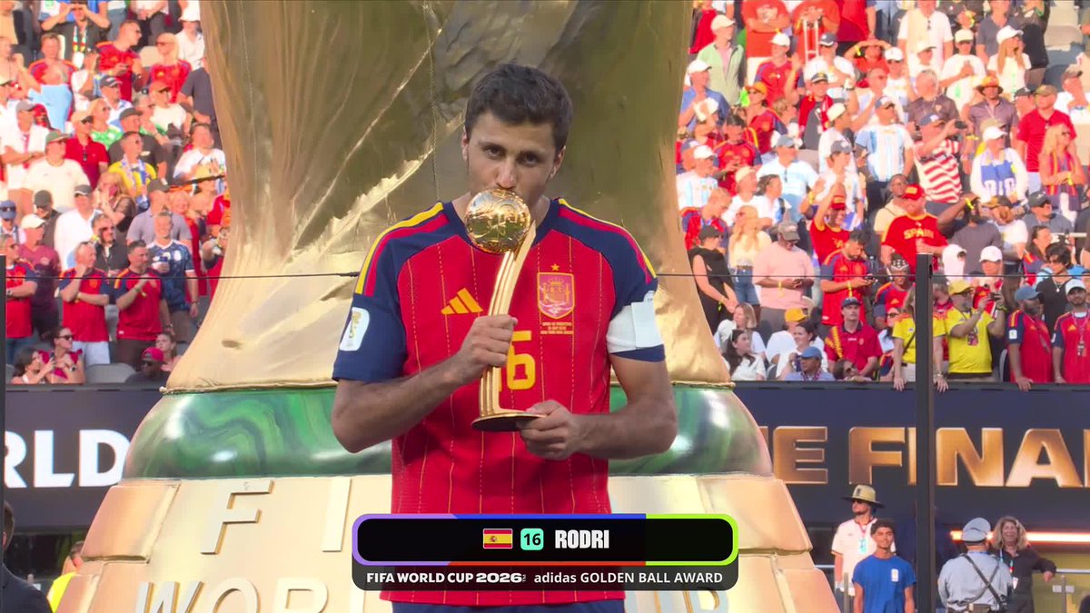 RODRI, ELEGIDO EL MEJOR JUGADOR DEL MUNDIAL. ⚽ #ESPNMundial 📺 Mirá los mejores partidos de la #FIFAWorldCup por ESPN, en el Plan Premium de #DisneyPlus