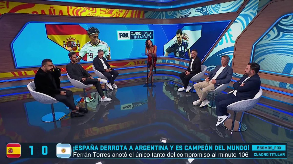 🇪🇸1-0🇦🇷 "HOY GANÓ EL FUTBOL⚽️" 🎙️ Fernando Cevallos reconoce a España como campeones del mundo, y 🎙️ Claudia García no puede contener la emoción 🥹👏 #CuadroTitular 📺