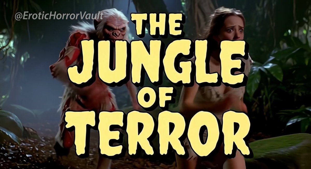 I'm really proud to present a true hidden jewel: A never-before-released old Hollywood horror film that I found and restored to the best of my ability. The Jungle of Terror! Raw, brutal, and merciless. Warning: Extremely dark erotic jungle horror #EroticHorror #LostFilm #Terror #Tentacle #HorrorArt