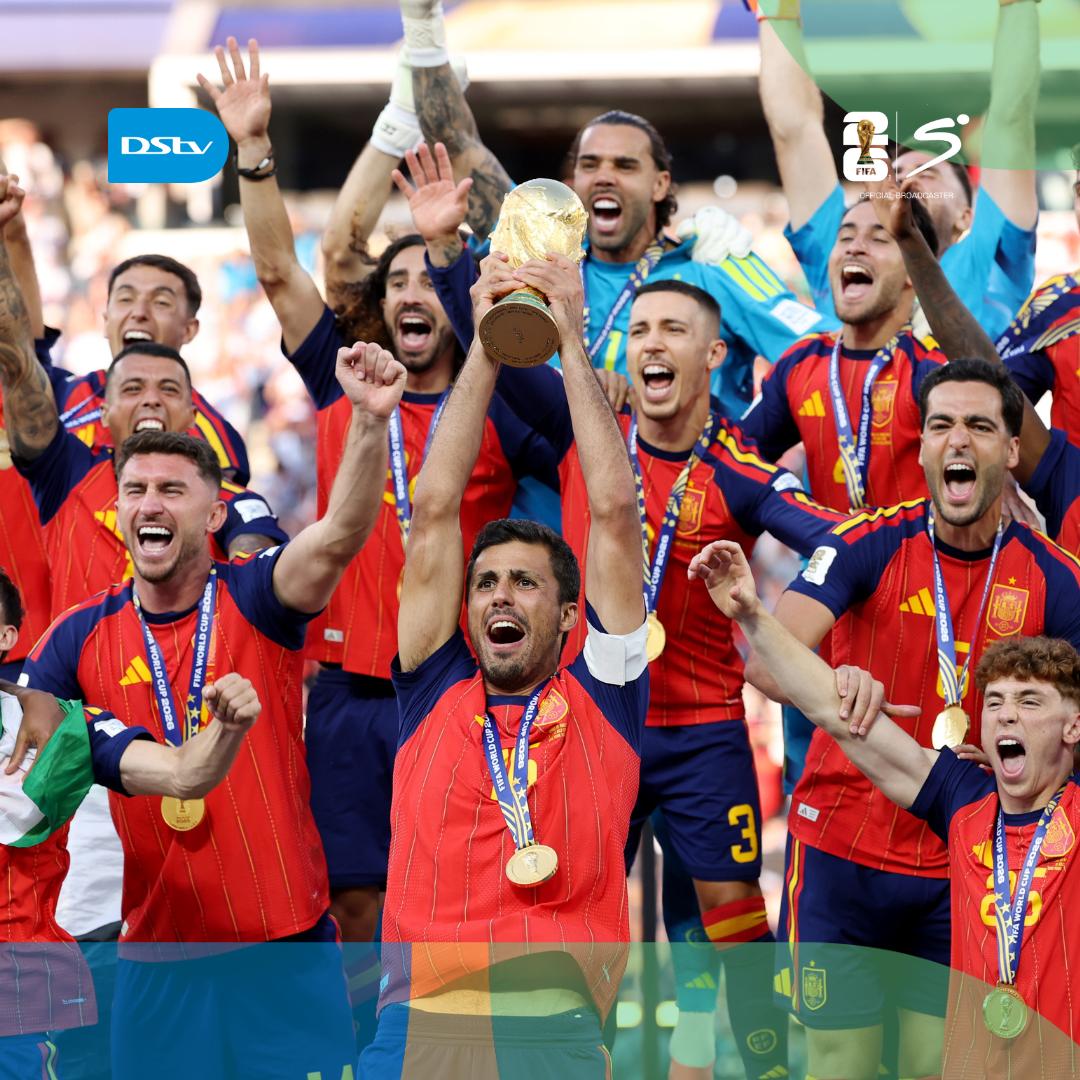 Spain are on top of the 𝐖𝐎𝐑𝐋𝐃 🌎 The 2026 FIFA World Cup Champions!