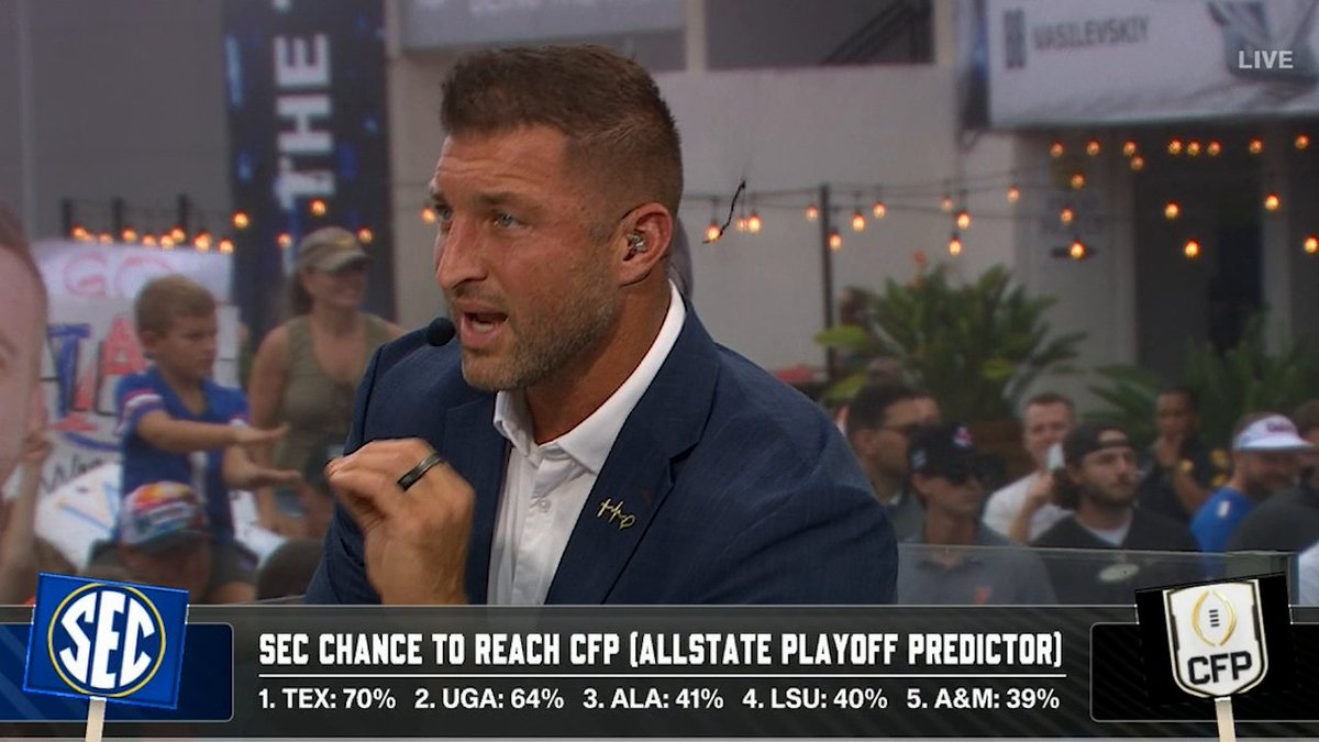 Which SEC team is a true national championship contender? The season hasn't even started and Tim Tebow is quoting Ricky Bobby 🏈😂