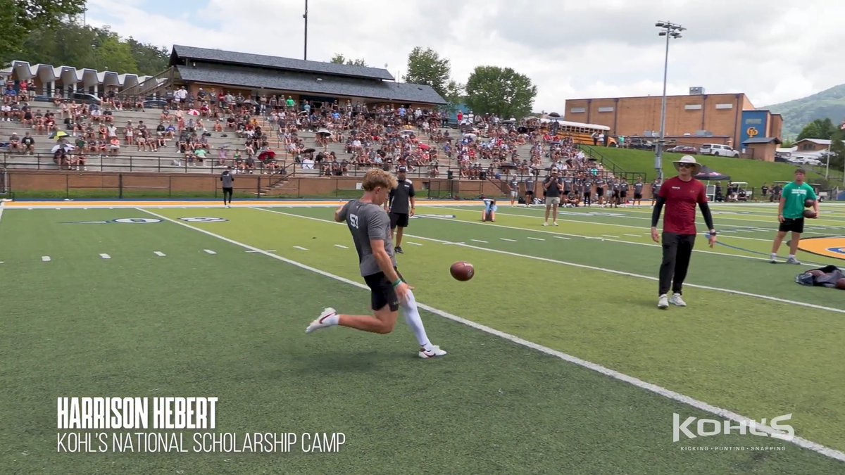 Harrison Hebert wins the final punt competition at the #KohlsNSC to earn a spot in the Under Armour All-America Game, and become a Kohl's National Champion.