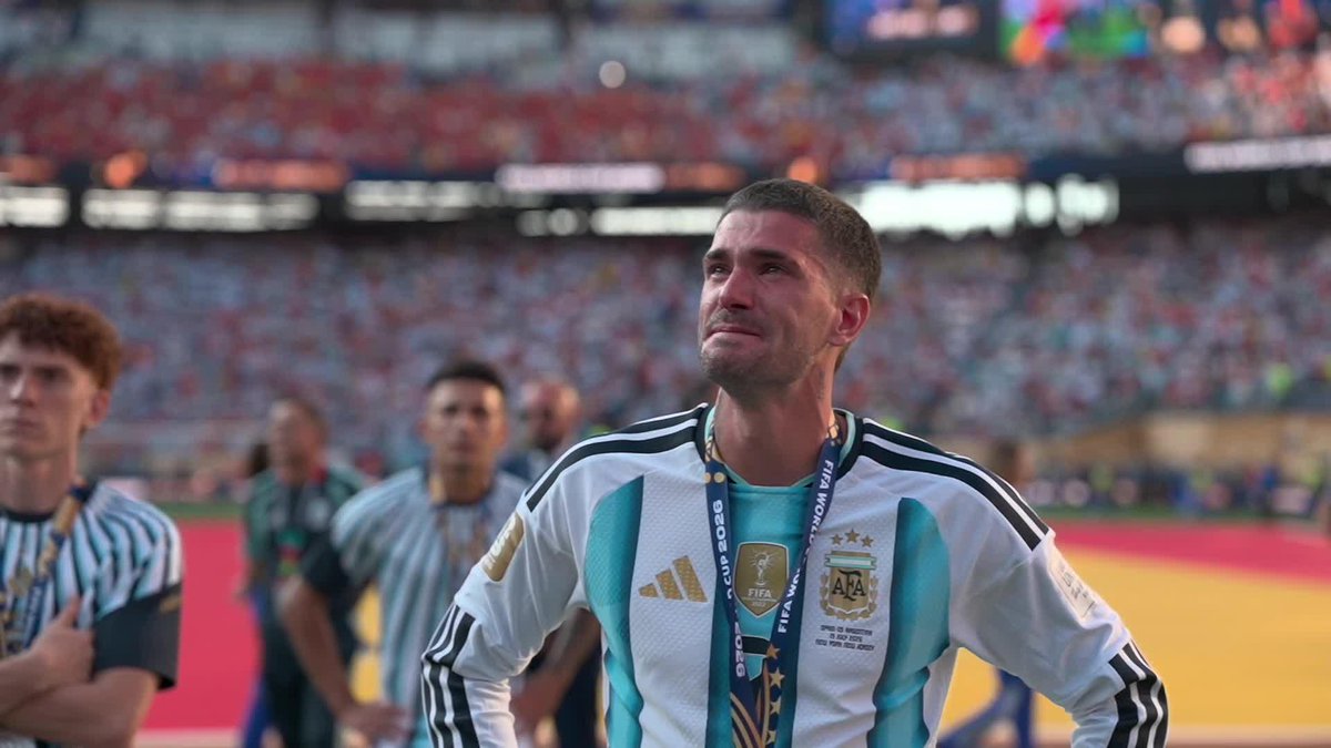 Ufff, estas lágrimas de Rodrigo De Paul. 💔