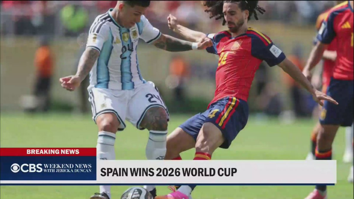 Spain defeated Argentina 1-0 in extra time on Sunday to win their second ever Men's World Cup title and first since 2010. CBS News’ Nicole Valdes reports.