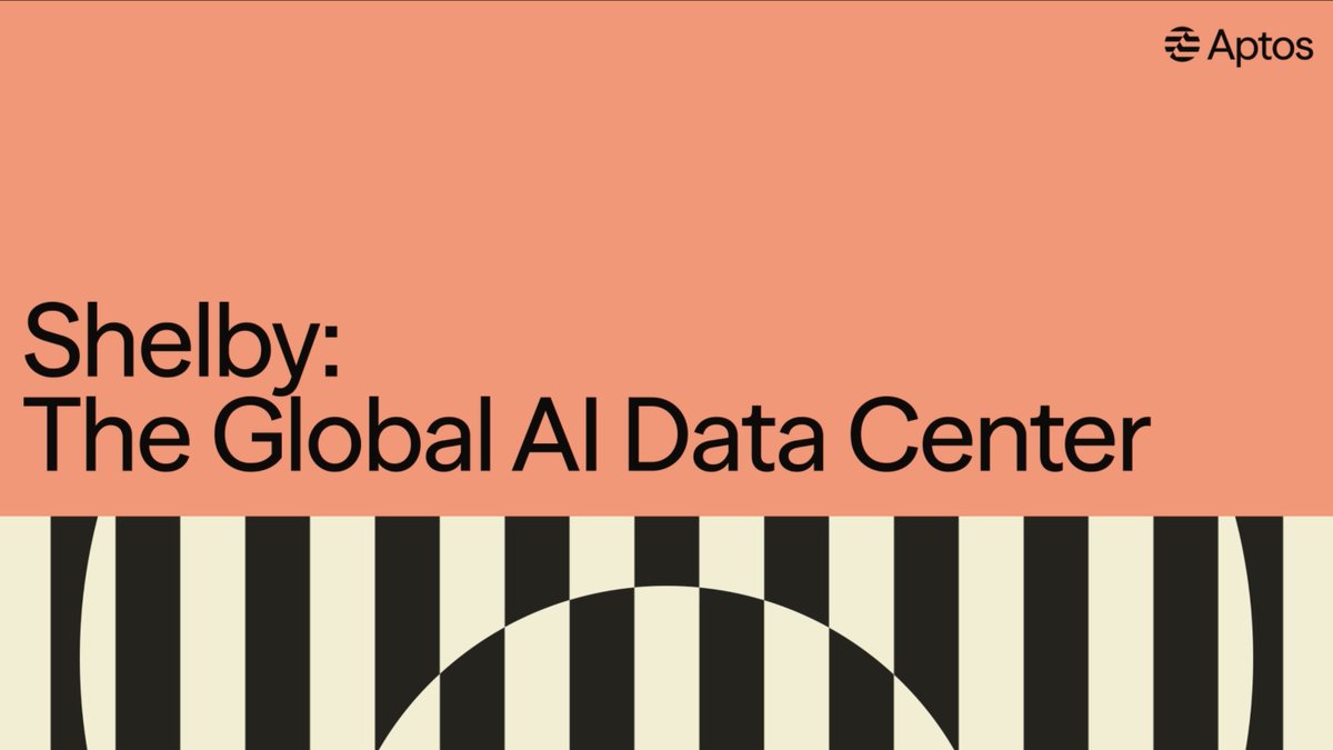 The world's unused compute and storage is a trillion-dollar opportunity — and no one had a way to tap it. Shelby does. The world's first global AI data center, built to do what hyperscalers can't or won't. Aptos Labs' avery.apt 🇺🇸 with Tony Edward (Thinking Crypto Podcast)'s Tony Edward