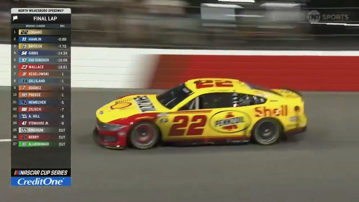 JOEY LOGANO WINS AT NORTH WILKESBORO SPEEDWAY!