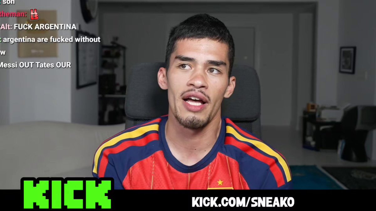 SNEAKO explains 7 reasons why he wanted Argentina to lose today 🤯😭 1. Ronaldo is the GOAT. 2. They are the Israel of south America. 3. Ben Gvir and Benjamin Netanyahu wanted Argentina to win. 4. Referees RIG the game 5. Messi is a wall kisser 6. They cheat against the team he likes 7. Lamine Yamal is the best player after Ronaldo