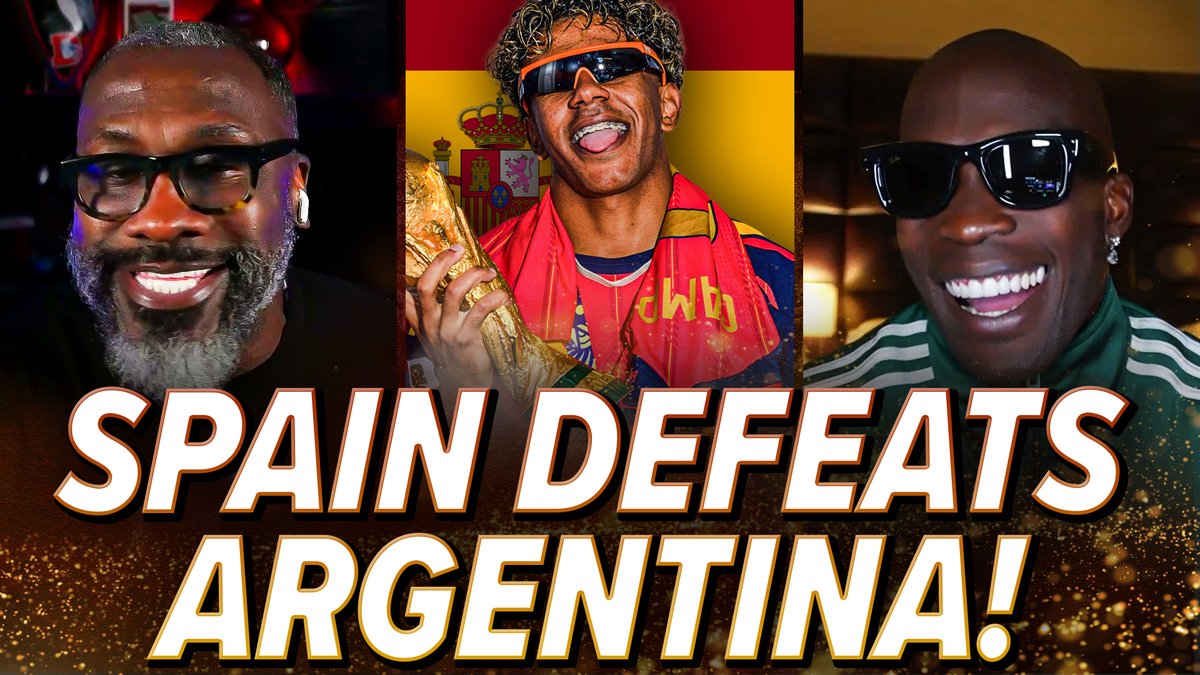 Spain dominated its way through the World Cup and had Argentina on their heels all game. The Big 3 also say its glaring at how much FIFA wants Argentina to win 👀 shannon sharpe | Chad Johnson | isojoe | #Nightcap