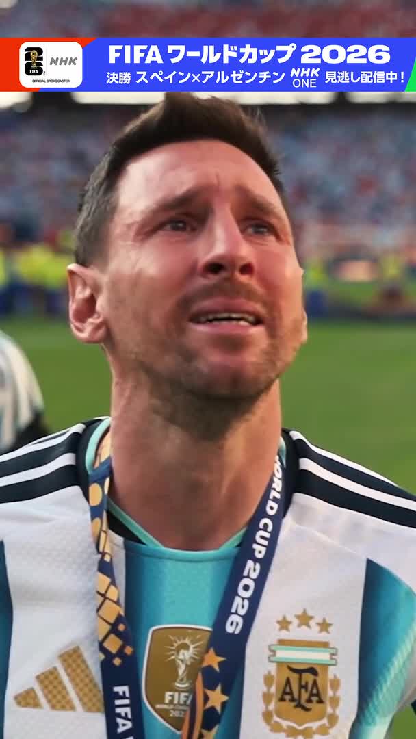 ⚽️サッカー FIFAワールドカップ2026⚽️ 🏆決勝 🇪🇸スペイン × アルゼンチン🇦🇷 勝者と敗者 栄光と挫折 “神の子”が流した涙は 新たな物語のはじまりー 🔽NHK ONEでフルマッチ配信中 #FIFAWorldCup #ヤマル #メッシ