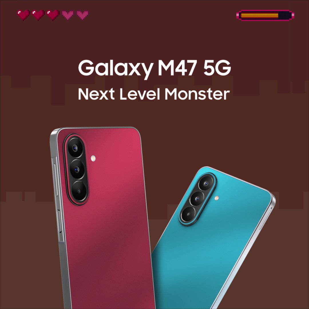 Take performance to the next level! With a powerful Snapdragon processor and a fast LPDDR5X RAM, #GalaxyM47 5G is built to deliver: Smoother multitasking Faster game loading Quicker installations Gaming without lag Get closer to the next level with the new #GalaxyM47 5G #NextLevelMonster #LoveForMonster #Samsung