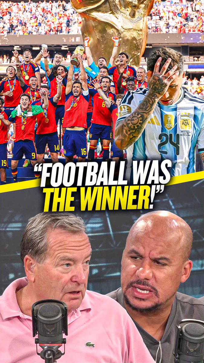 😡 "Argentina were an absolute disgrace!" 😤 "Football was the winner! Anti-football lost!" 🤦‍♂️ "They tried to bully Spain... disgraceful tactics!" Jeff Stelling and Gabby Agbonlahor are delighted Spain beat Argentina in the World Cup Final! 🙌
