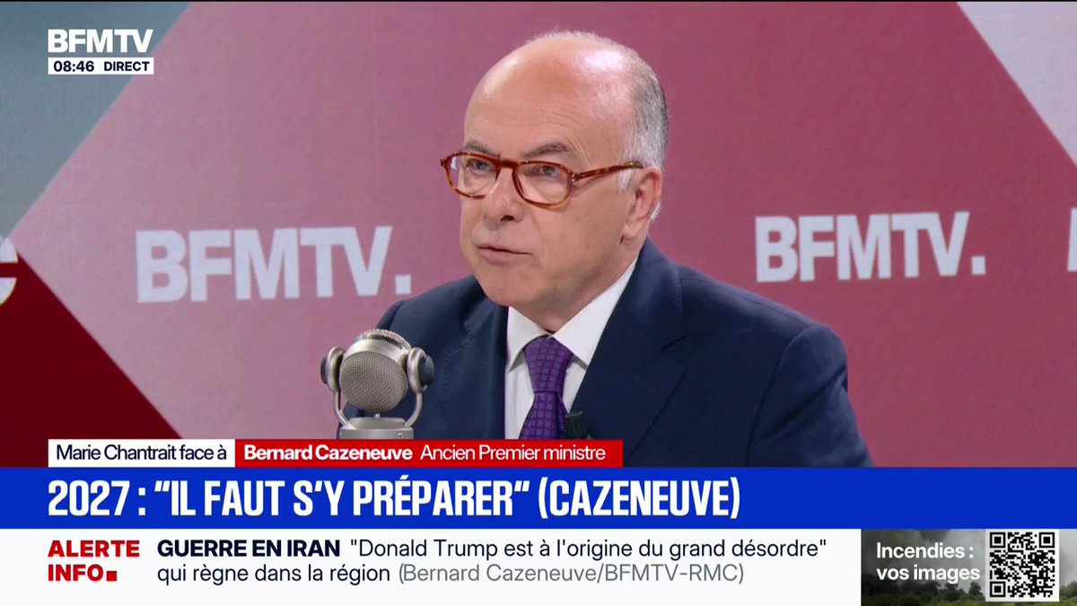 Pour Bernard Cazeneuve, LFI "n'est pas en situation de gouverner"