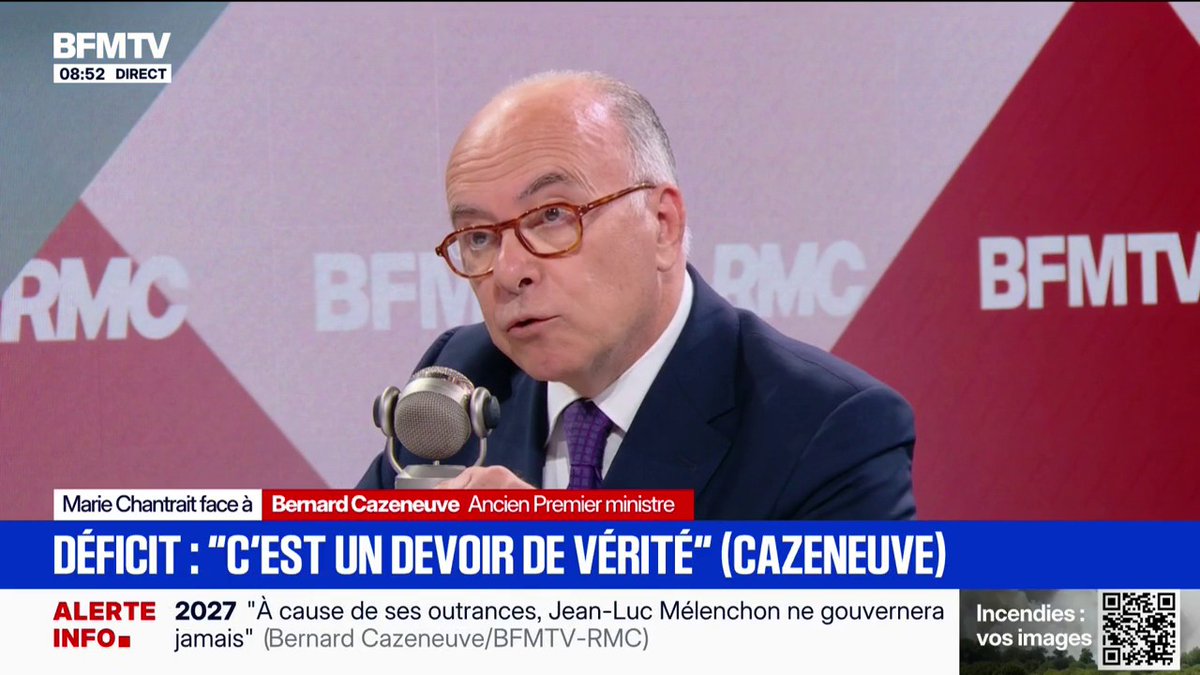 Bernard Cazeneuve: "On ne peut pas laisser les déficits s'instaurer dans l'irresponsabilité la plus grande"