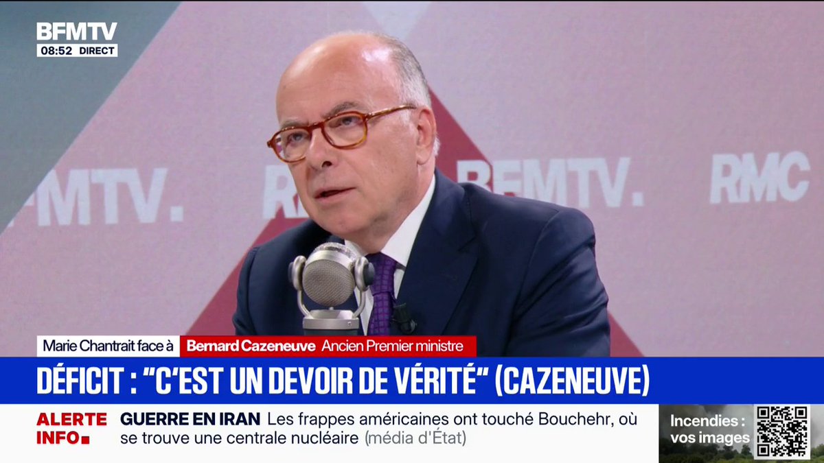 Écologie: "Il faut moderniser notre parc électronucléaire, il faut développer les énergies renouvelables", déclare Bernard Cazeneuve, ancien Premier ministre