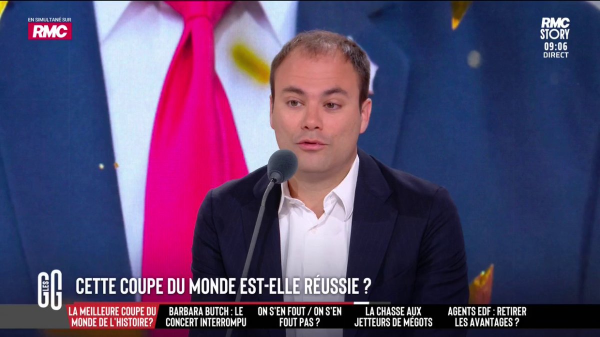 ⚽️ Cette coupe du monde est-elle réussie ? 🗣️ L'ironie de Charles Consigny : "J'ignorais qu'il y avait une finale. Je suis patriote. Je ne peux pas me mettre en soutien d'une équipe ou d'une autre. Je suis content de voir Trump remettre la coupe. Un grand homme !" 🤣 #GGRMC