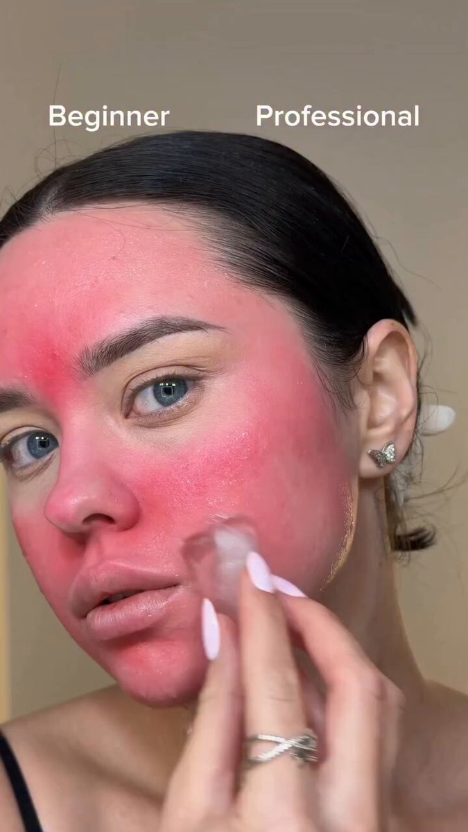 If you struggle with redness, don’t skip this step! Apply green color corrector before foundation for a smoother complexion elfcosmetics