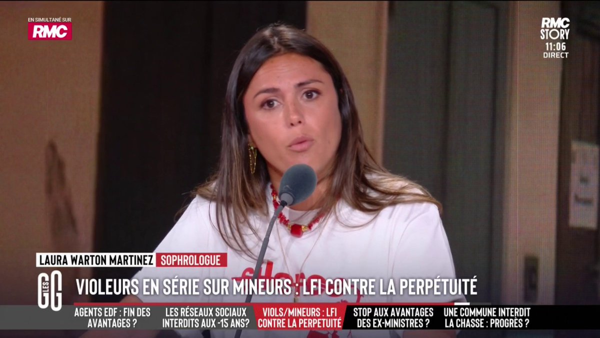 🚨 Perpétuité pour les vi*leurs en série de mineurs : LFI et Les Ecologistes votent contre. Faute politique ? 🗣️ Laura Warton Martinez : "Je n'ai pas les mots. Tu vi*les un enfant, tu vas en prison. Je n'arrive pas à avoir d'empathie." #GGRMC
