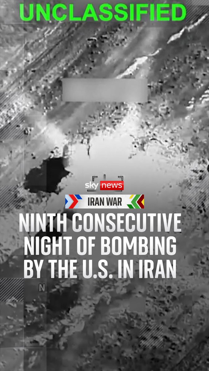 Bombing in Iran by the U.S. has continued for the ninth consecutive night. It comes as two U.S. service members were killed in Jordan during missile and drone attacks from Iran.