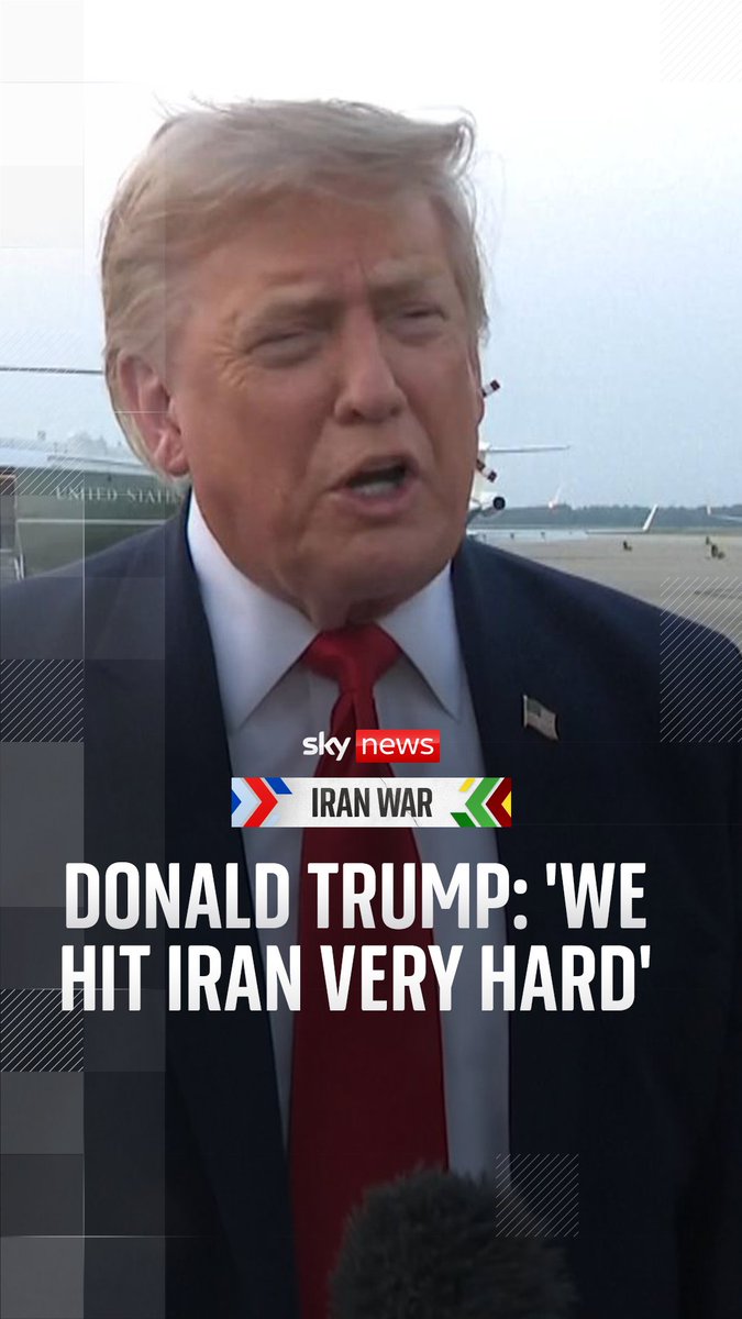 Donald Trump has said the U.S. hit Iran "very hard" again during overnight strikes "in honour" of the three American servicemen who died in recent days. Two U.S. troops were killed in Jordan as they defended against ballistic missile and drone attacks by Iran last week.