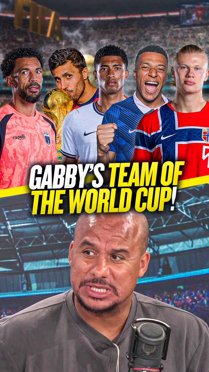 🏴 One England player 🇪🇸 Six Spain players 🇫🇷 One France player Gabby Agbonlahor reveals his World Cup team of the tournament 🔥 #FIFAWorldCup