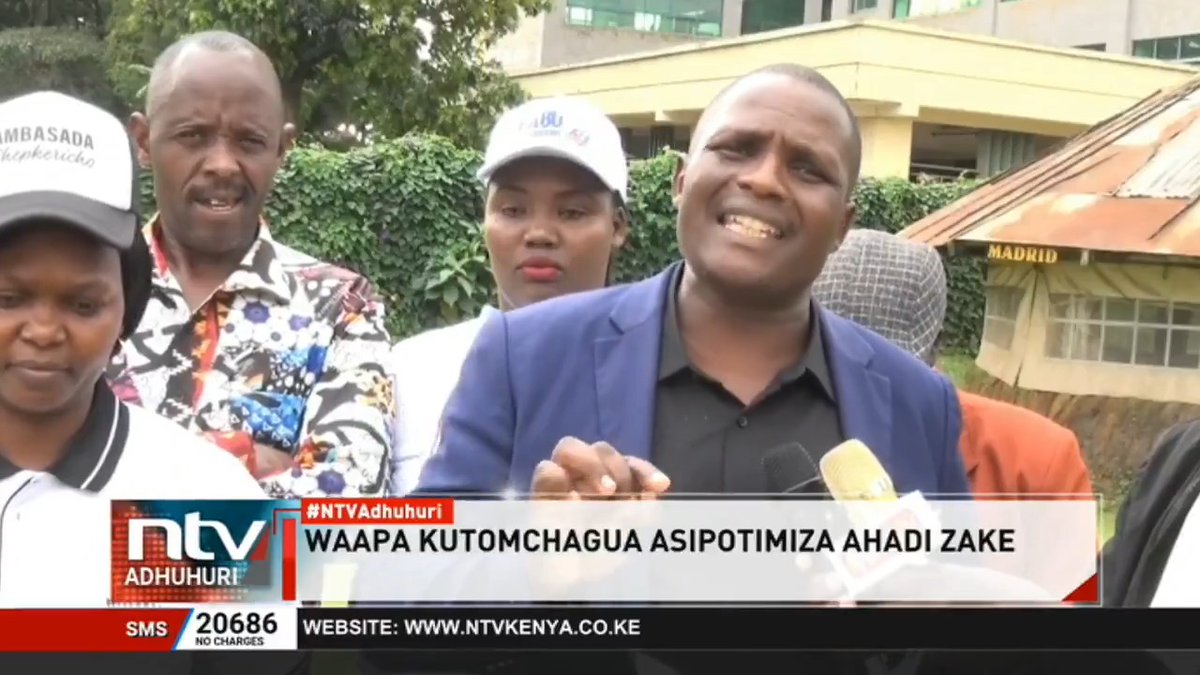 Rais Ruto akataliwa Kericho Baadhi ya wakazi katika kaunti ya Kericho wameonyesha kusikitishwa kwao na uongozi wa rais William Ruto, wakisema hakuna maendeleo imeshuhudiwa katika kaunti hiyo tangu kuchaguliwa kwake. #NTVAdhuhuri Sycilia Wakesho