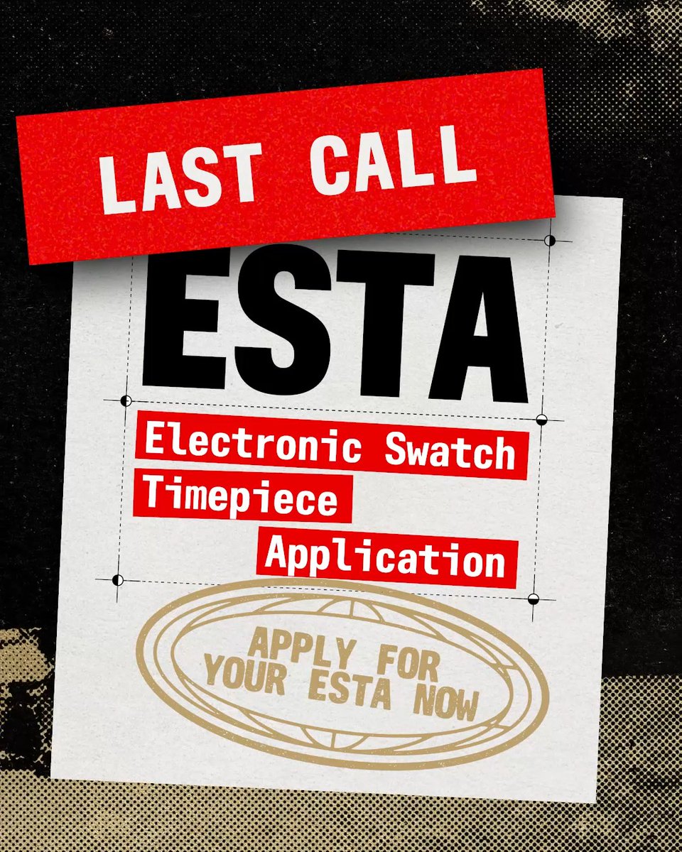 The Electronic Swatch Timepiece Application (ESTA) will remain open just one more day! Will you take your shot at owning this limited edition? #OMEGAxSwatch #MoonSwatch #Swatch