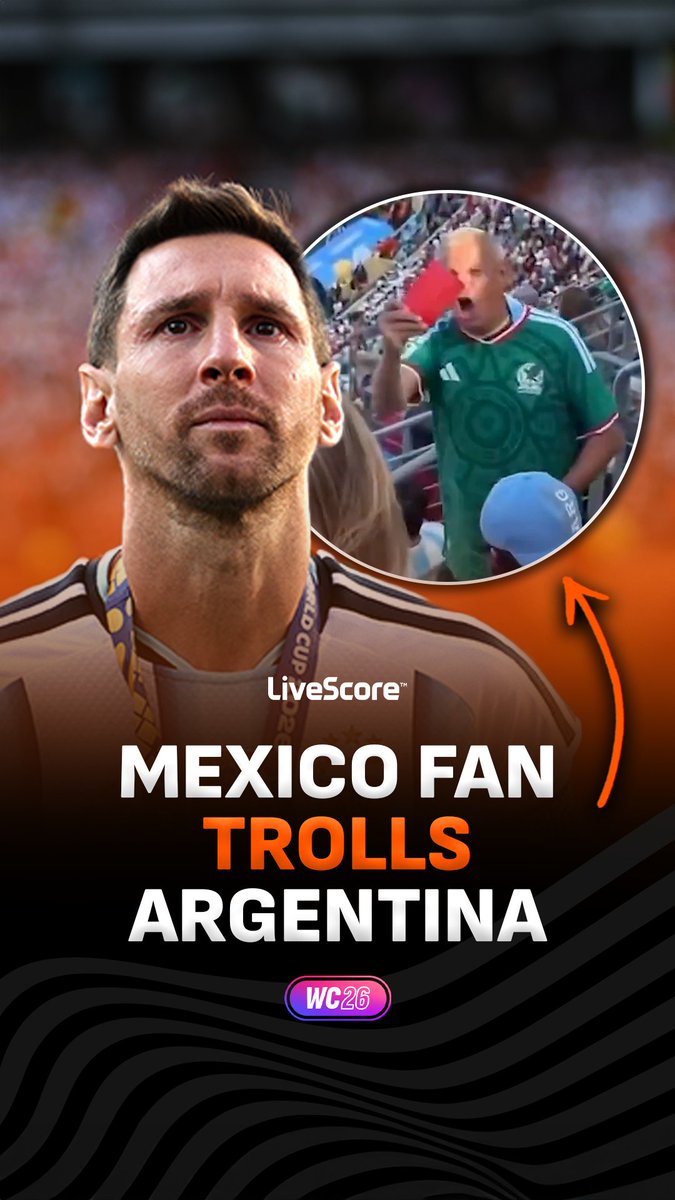 This Mexico fan did NOT hold back in trolling Argentina during their World Cup final defeat to Spain 😅
