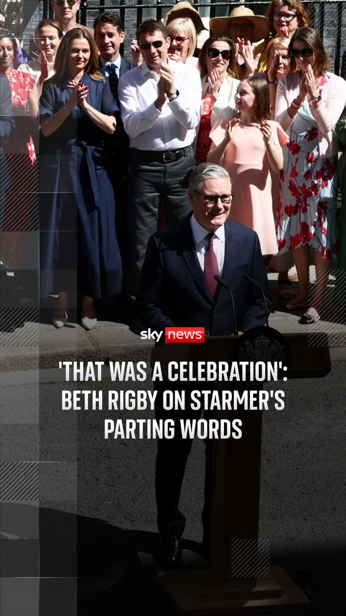 With Sir Keir Starmer delivering his final speech as prime minister, Beth Rigby reflects on the 'hopeful' sentiment of the outgoing leader 'leaving on his terms'. 'He was determined to have something very different here today, that was a celebration of cheers and hope'.