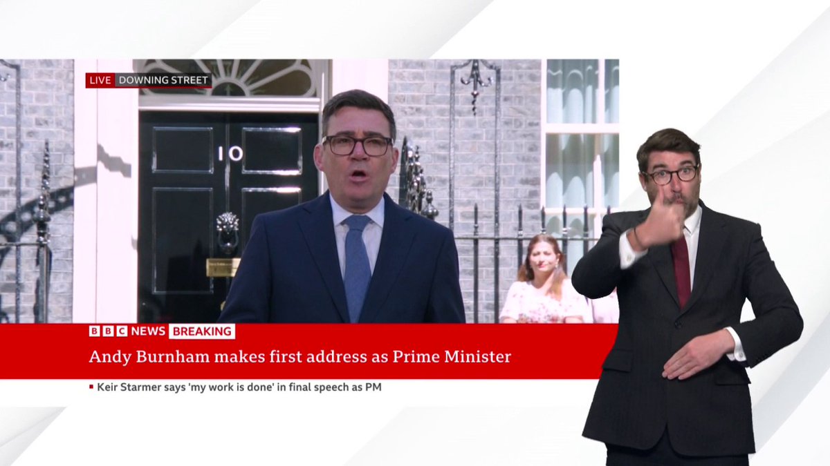 "We need to be better. We will be," says Andy Burnham as he gives his first speech as new UK prime minister Follow live: