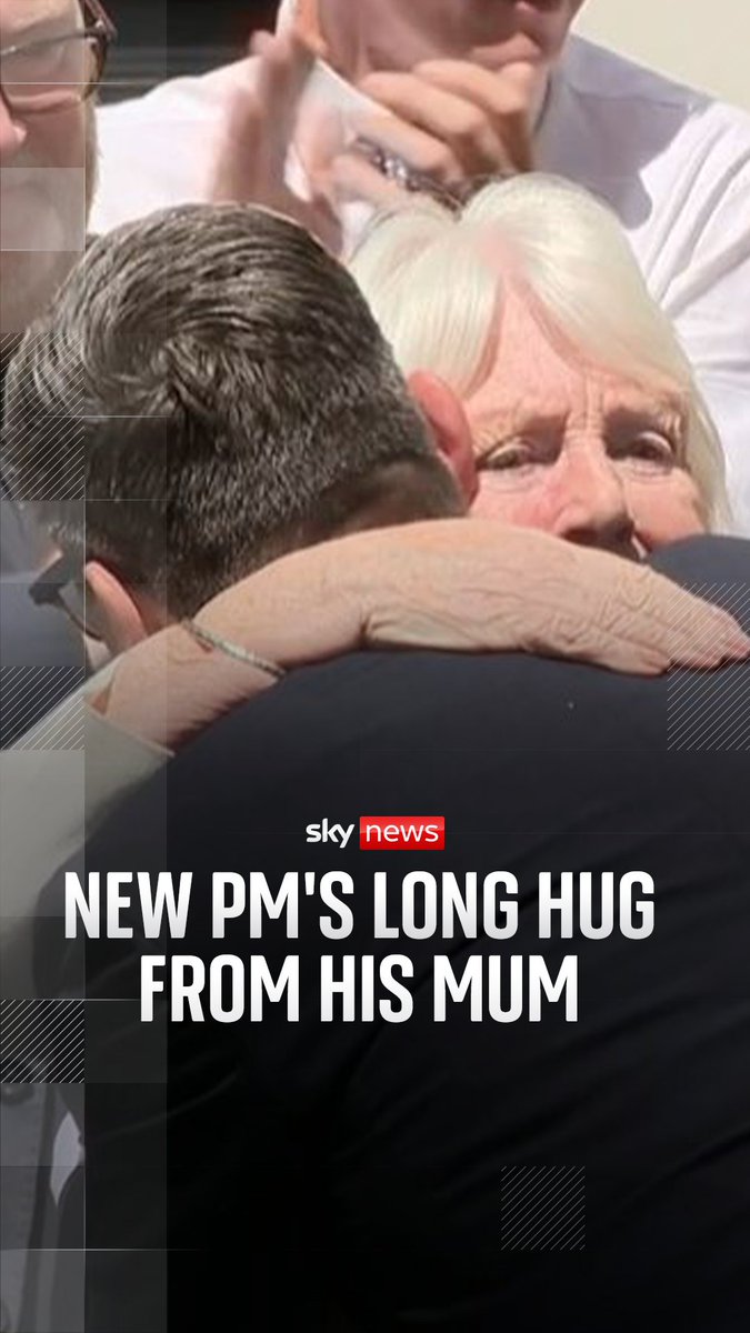Andy Burnham shared a 'very, very long' embrace with his mum. He has become the UK's seventh prime minister in just over a decade. We'll learn his first cabinet this afternoon.