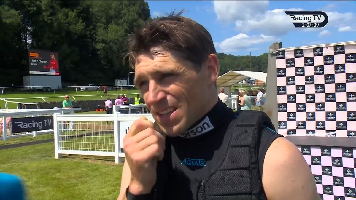 "I've only just got over it!" Harry Skelton in good form and with some interesting points on Kingston Narcissus and Louis Veron after their runs in the big races at Market Rasen on Saturday after landing today's opener at Cartmel Racecourse Daniel Barber
