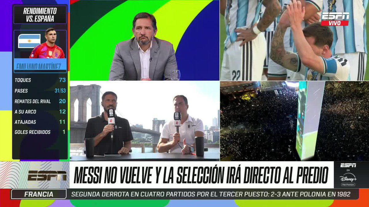 ¿SENSACIONES? Las especulaciones son muchas sobre el futuro de Messi y, aunque es pronto para vaticinar decisiones, el capitán NO habría jugado su último partido con Argentina. ⚡ #ESPNMundial | #FIFAWorldCup