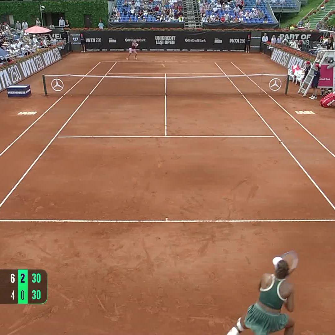 power lob alert 🚨 Iasi champ Mayar Sherif with our BetMGM 🦁 shot of the day! 🏆 #UniCreditIasiOpen