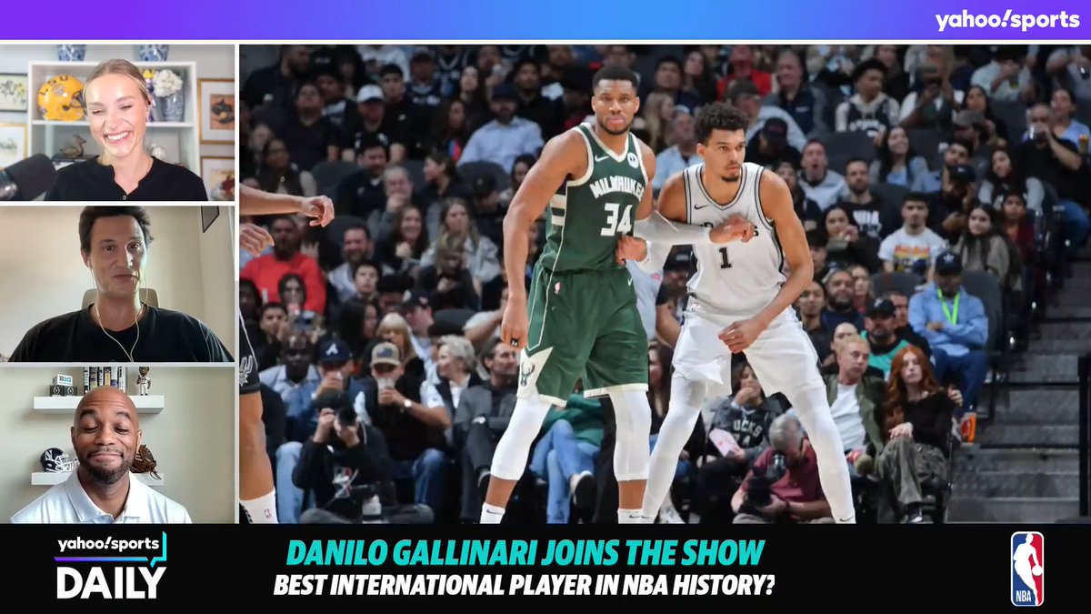 Who's the best international player in NBA history? 🤔 Former NBA player Danilo Gallinari shares his thoughts. (via Yahoo Sports Daily)